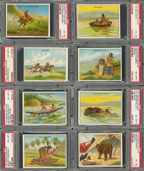 1910 T73 Hassan "Indian Life in the 60s" Complete Set (50) - #6 on the PSA Set Registry!